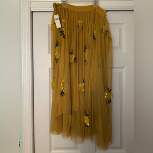 Anthropologie Maeve Posy Skirt
